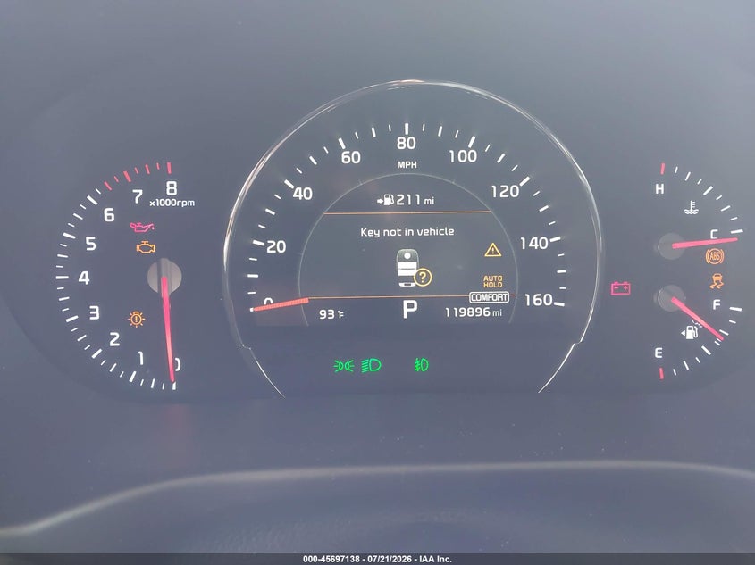2020 KIA SORENTO auction photo 7