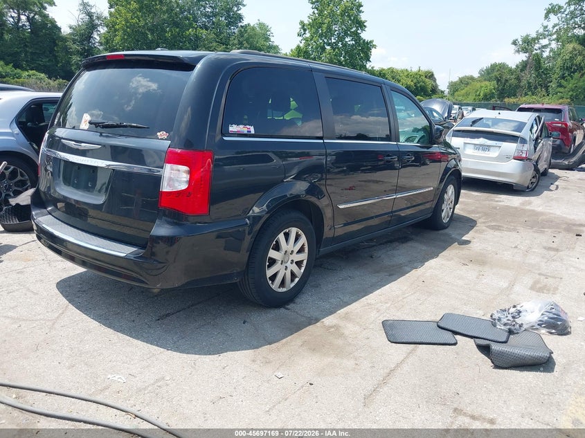 Vin: 2c4rc1bgxfr620545, lot: 46195797, chrysler town & country touring 20154