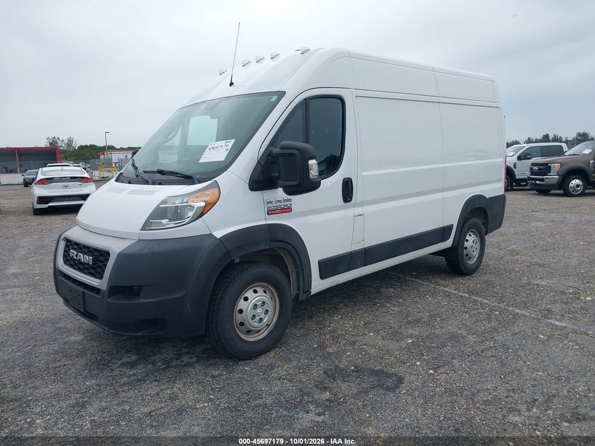 2019 Ram Promaster 2500 High Roof 136 Wb, Обычный износ, IAAI, VIN 3C6TRVCG8KE553201 — фото 2