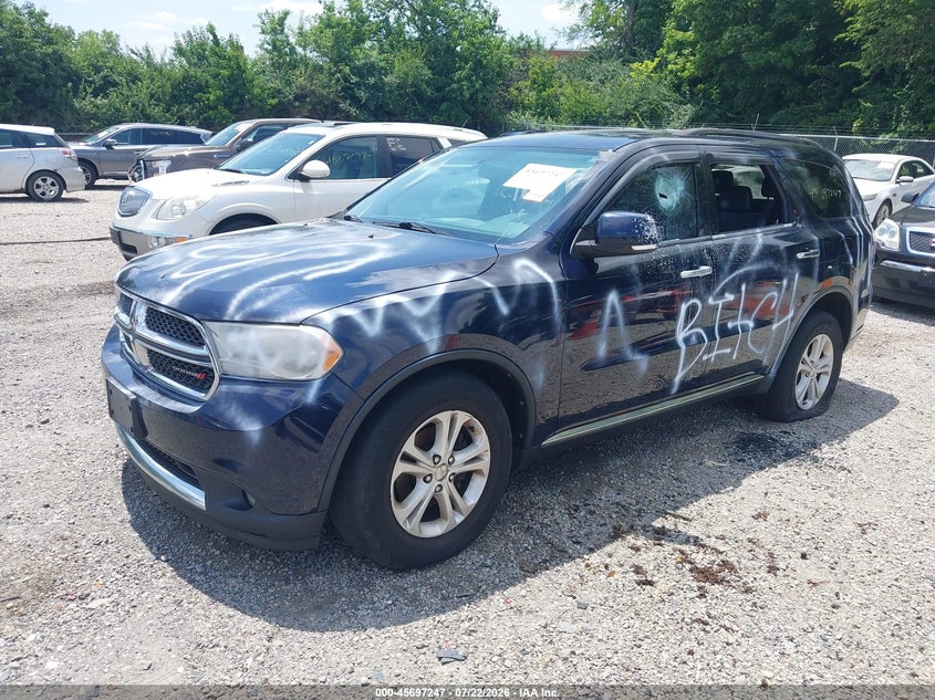 Vin: 1c4rdjdgxdc616558, lot: 46195876, dodge durango crew 20132