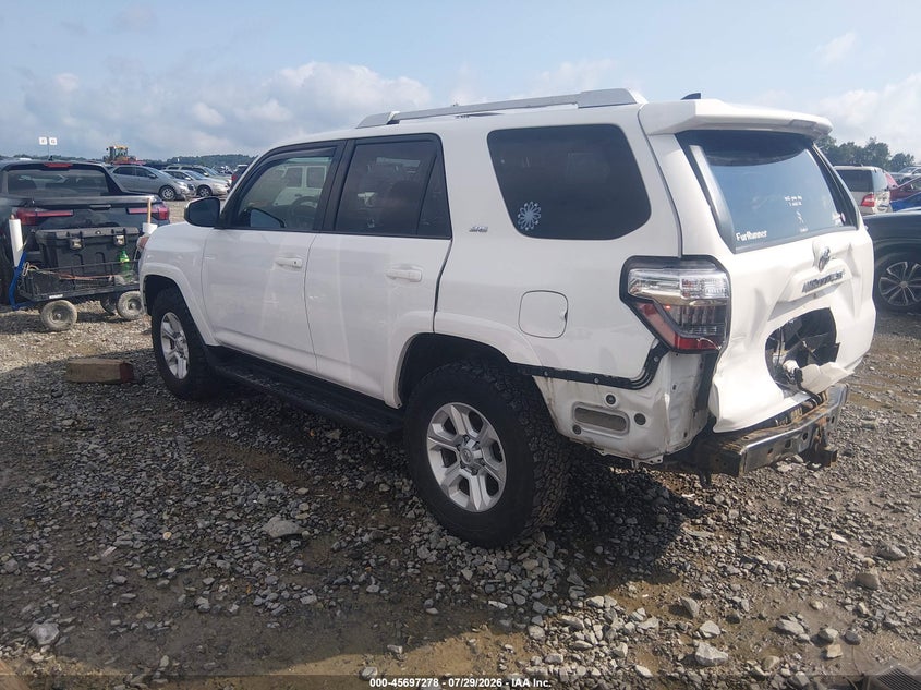 Vin: jtebu5jr1g5397332, lot: 46195906, toyota 4runner sr5 20163