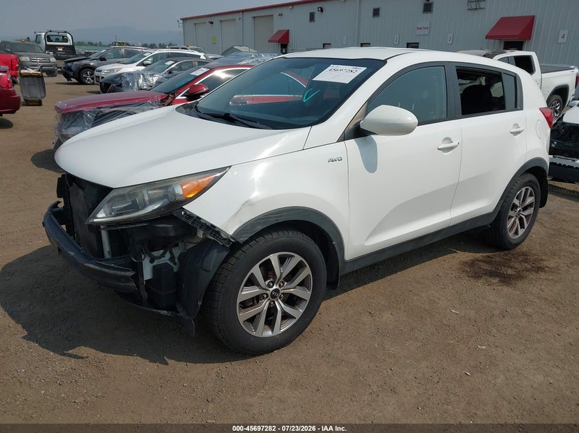 Vin: kndpbcac6e7624774, lot: 46195910, kia sportage lx 20142