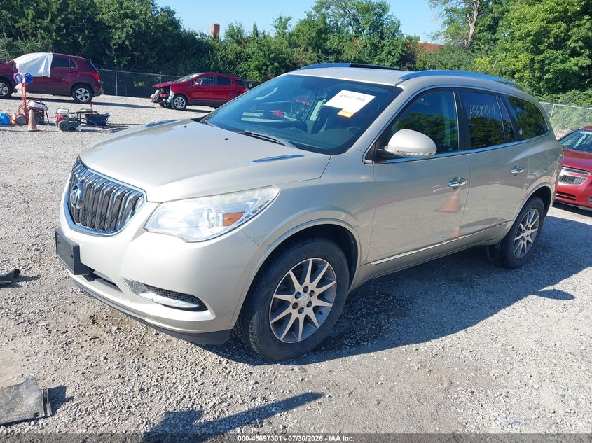 Vin: 5gakrbkd0fj275494, lot: 46195929, buick enclave leather 20152