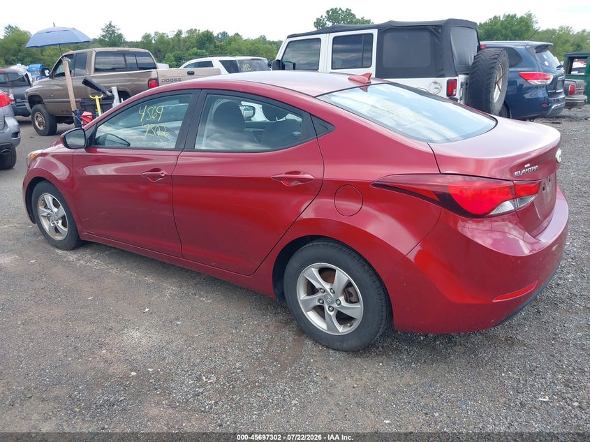 2016 HYUNDAI ELANTRA auction photo 3