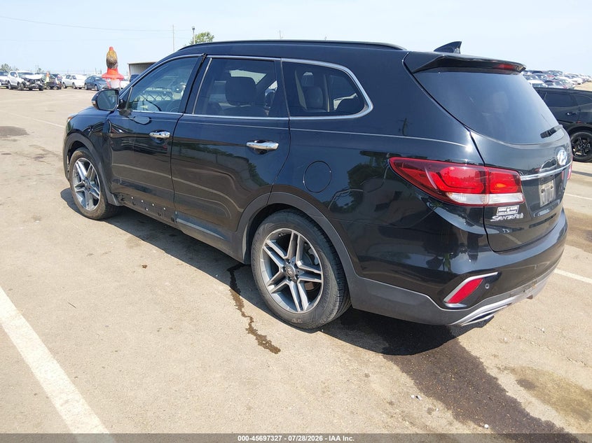 Vin: km8sr4hf7ju279757, lot: 46195954, hyundai santa fe se ultimate 20183