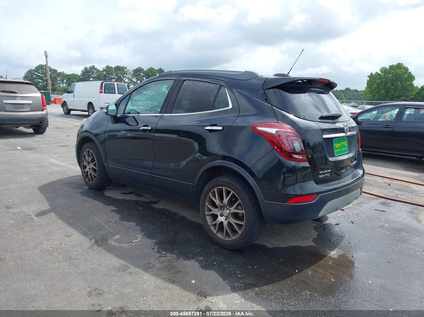 Vin: kl4cj1sb2jb663763, lot: 46196019, buick encore sport touring 20183