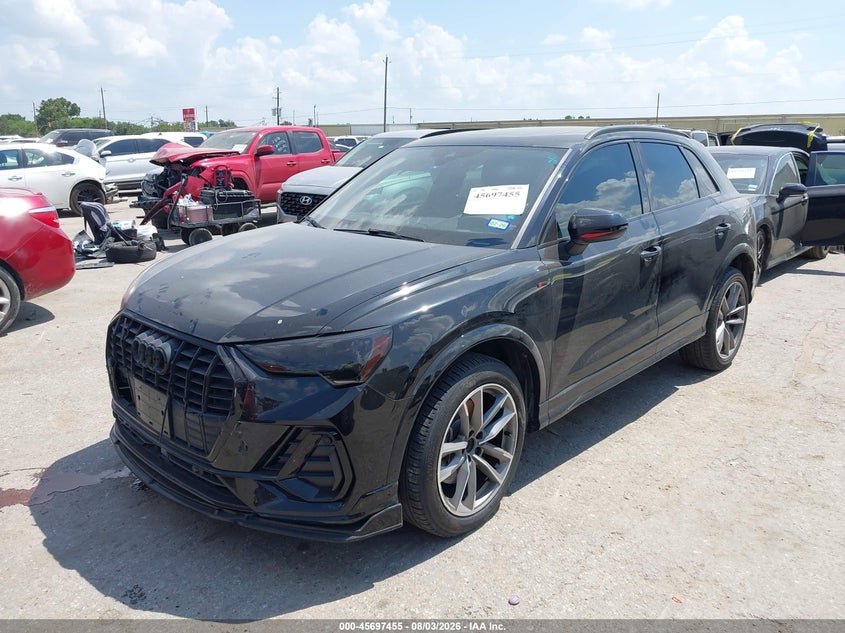 Vin: wa1decf38m1060026, lot: 46196083, audi q3 premium 45 tfsi s line quattro tiptronic 20212