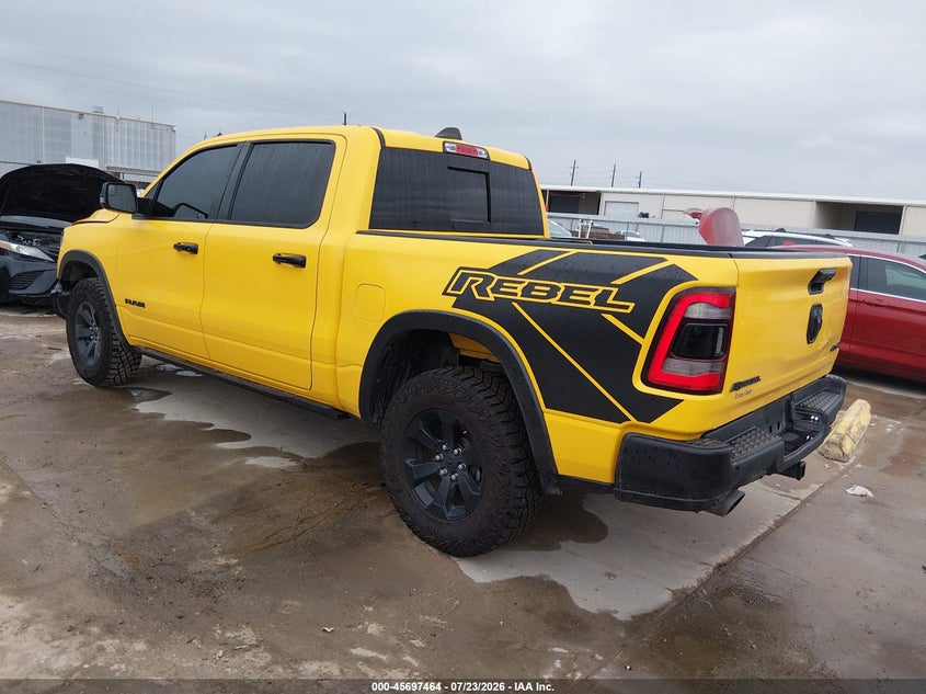 Vin: 1c6srflt4pn677709, lot: 46196092, ram 1500 rebel  4x4 5'7 box 20233