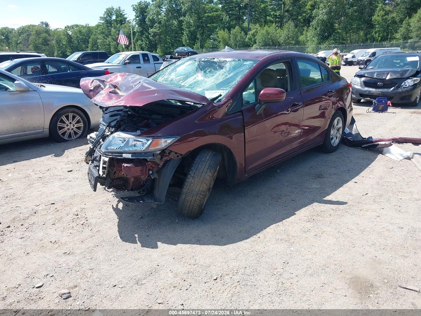 2014 Honda Civic, All Over, IAAI, VIN 2HGFB2F51EH534759 — photo 2