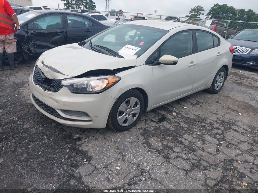 Vin: knafk4a64f5370679, lot: 46196127, kia forte lx 20152