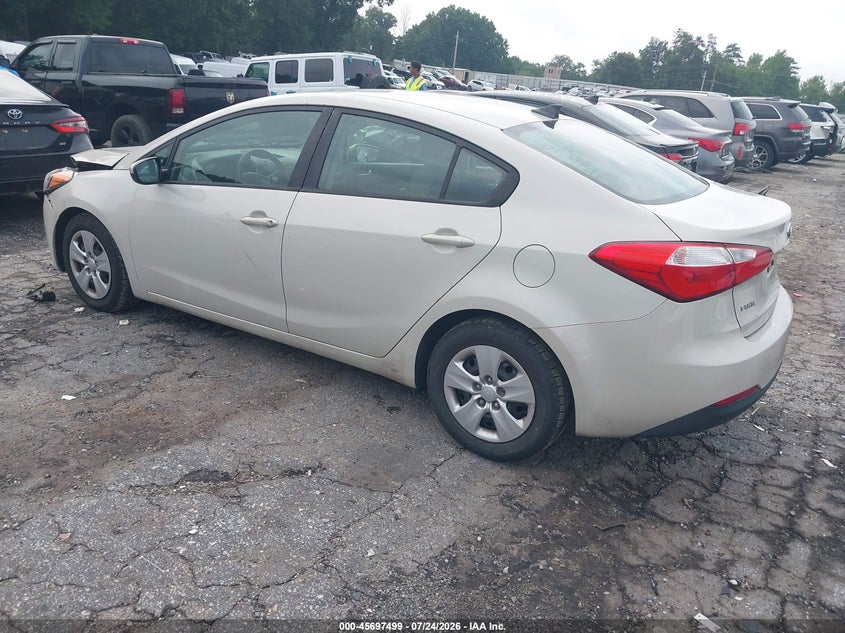 Vin: knafk4a64f5370679, lot: 46196127, kia forte lx 20153