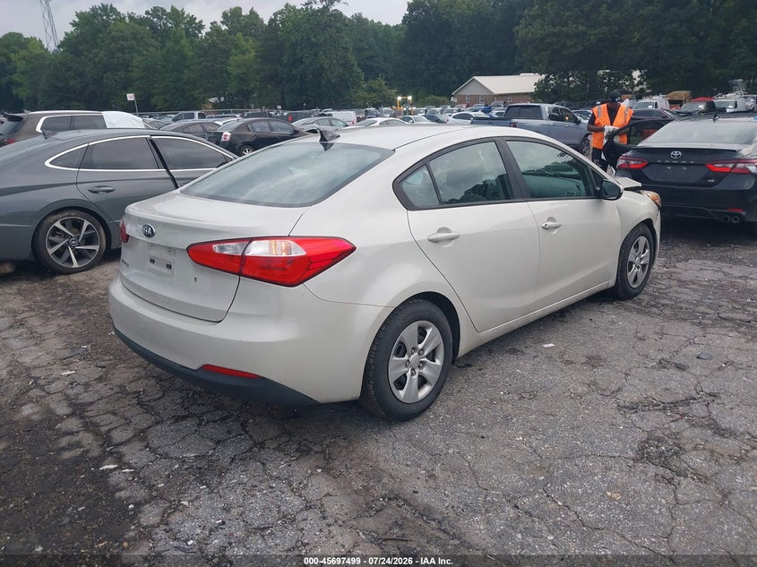 Vin: knafk4a64f5370679, lot: 46196127, kia forte lx 20154