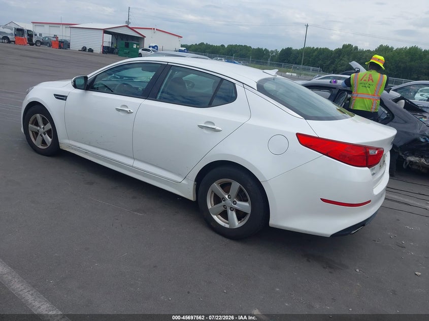 Vin: knagm4a75f5557047, lot: 46196190, kia optima lx 20153
