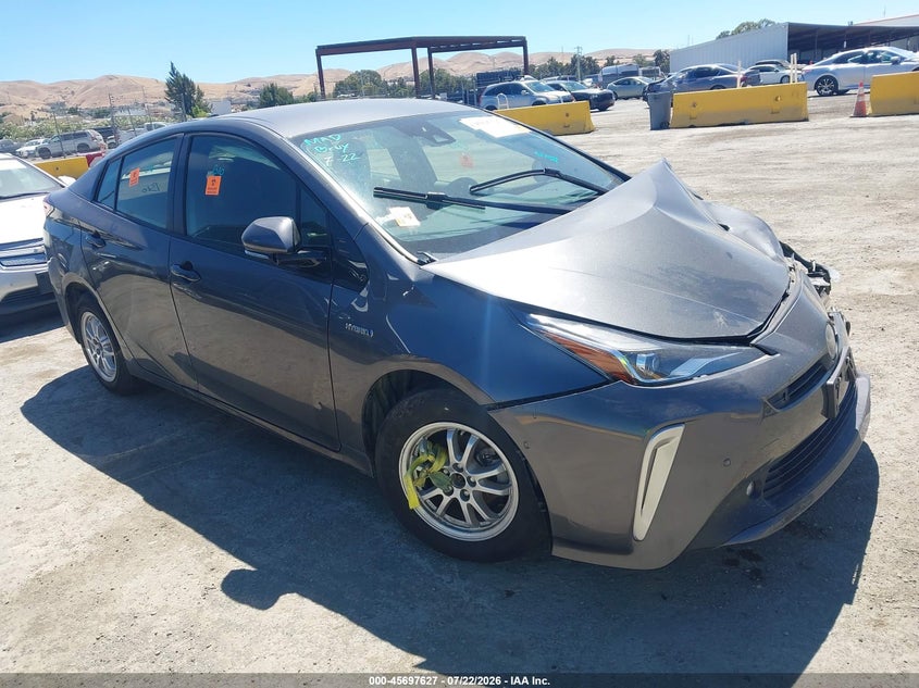 Vin: jtdl9rfu2k3006885, lot: 46196255, toyota prius xle 2019 img_1