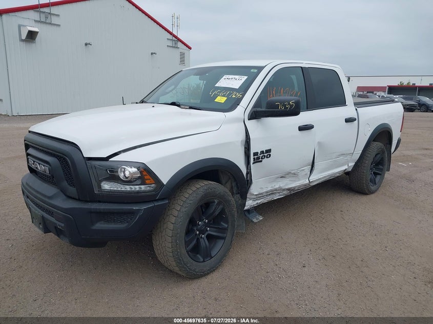 Vin: 1c6rr7lg8ns238714, lot: 46196264, ram 1500 classic warlock  4x4 5'7 box 20222