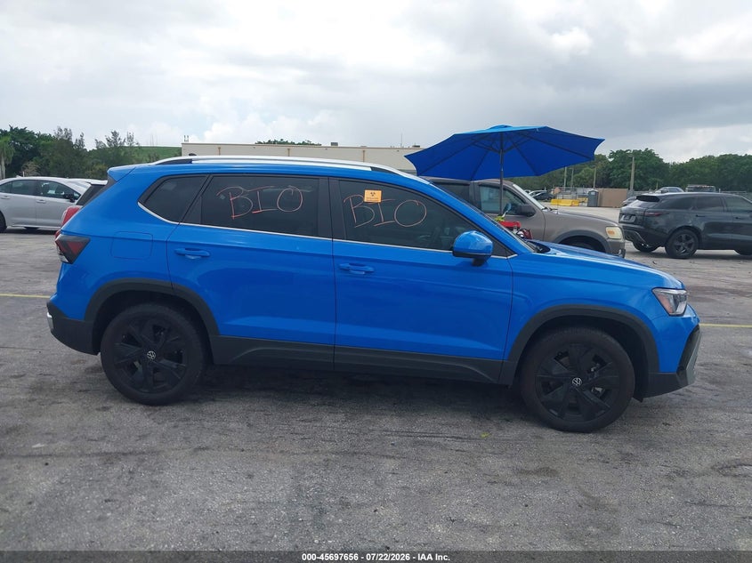 VOLKSWAGEN TAOS 2025 VIN 3VVSC7B29SM013323