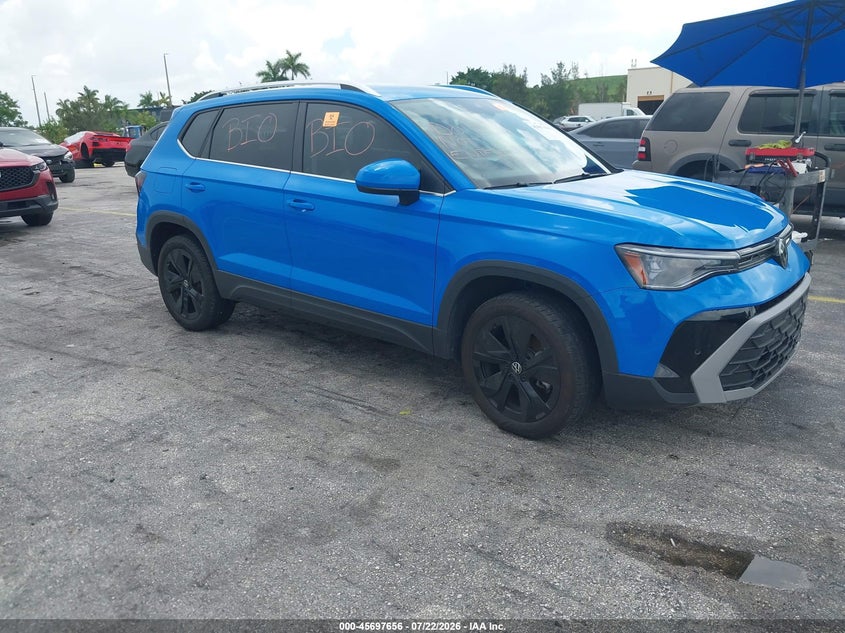 2025 Volkswagen Taos 1.5T Se, Био/химия, IAAI, VIN 3VVSC7B29SM013323