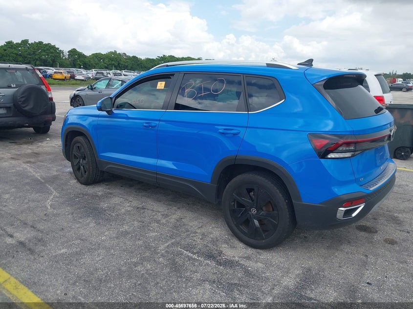 VOLKSWAGEN TAOS 2025 VIN 3VVSC7B29SM013323