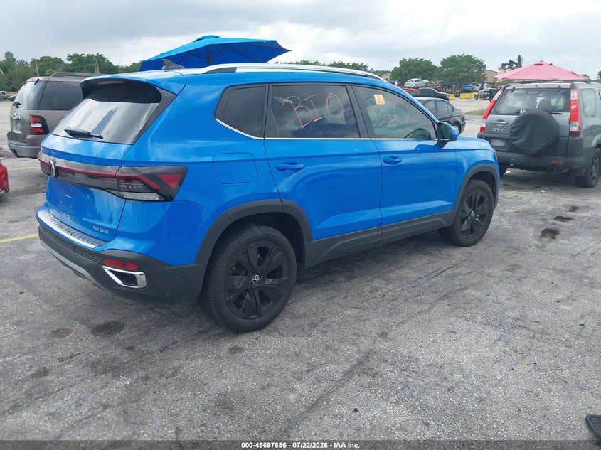 VOLKSWAGEN TAOS 2025 VIN 3VVSC7B29SM013323