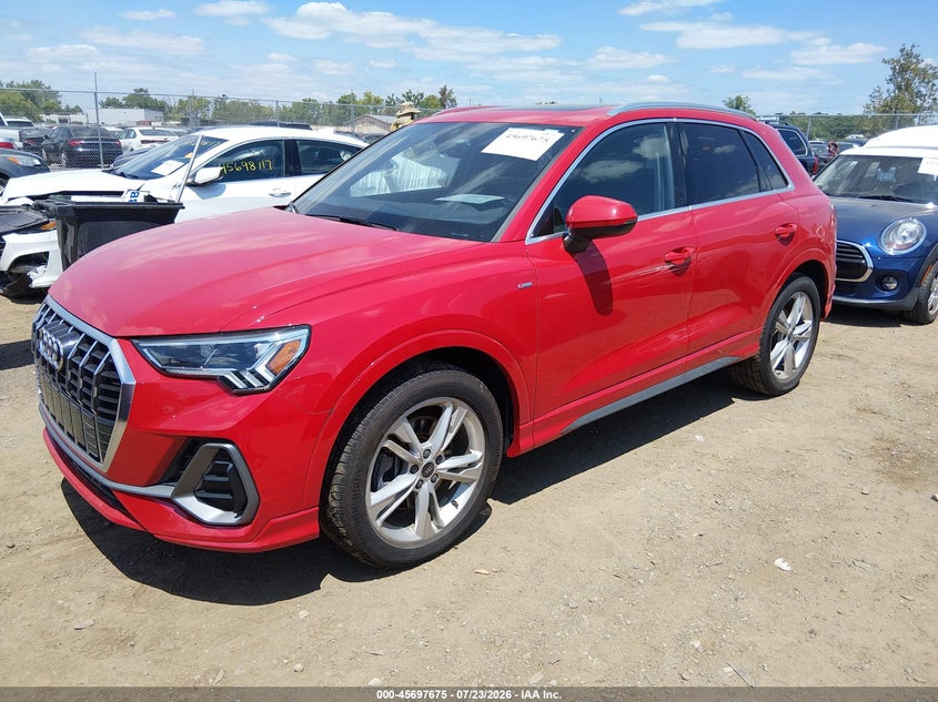 Vin: wa1decf36r1107576, lot: 46196303, audi q3 premium 45 tfsi s line quattro tiptronic 20242