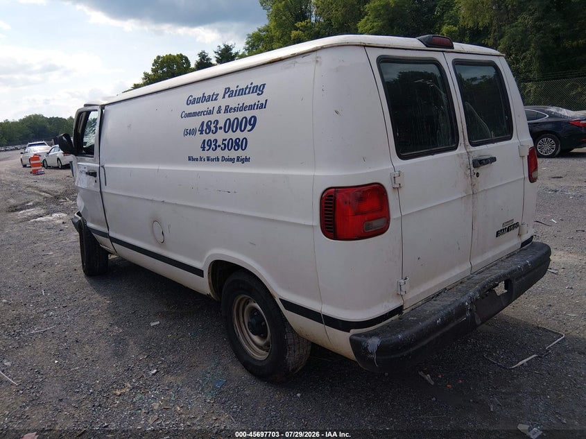 1999 DODGE RAM VAN 1500 auction photo 3