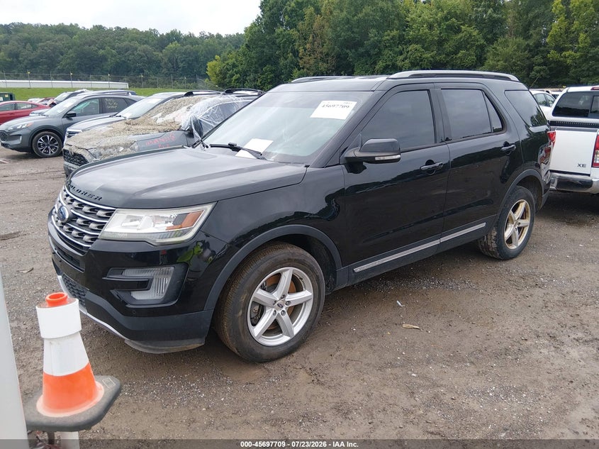 Vin: 1fm5k8d87hgd18288, lot: 46196337, ford explorer xlt 20172