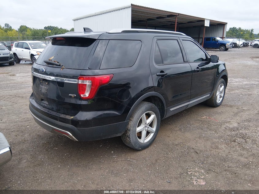 Vin: 1fm5k8d87hgd18288, lot: 46196337, ford explorer xlt 20174