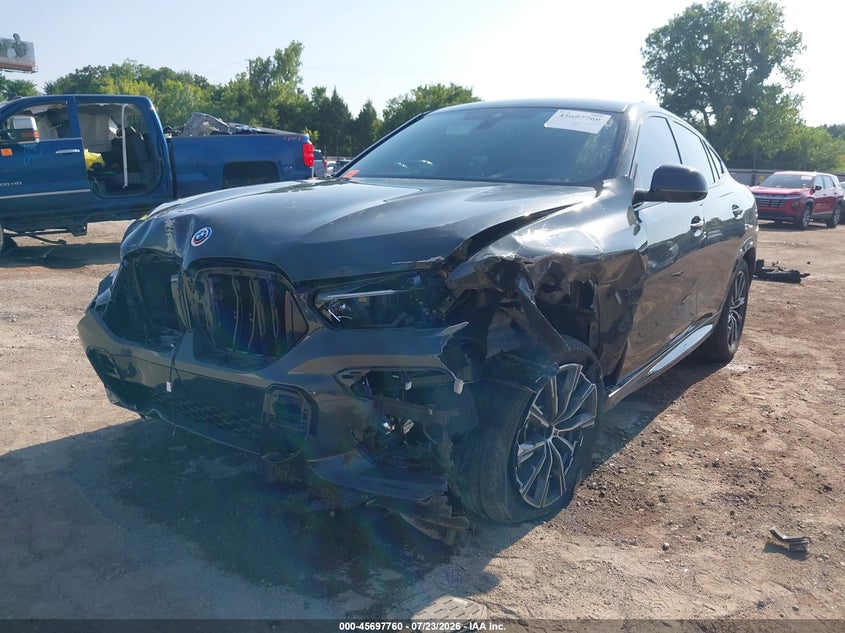 Vin: 5uxcy8c08p9n58067, lot: 46196388, bmw x6 m50i 20232