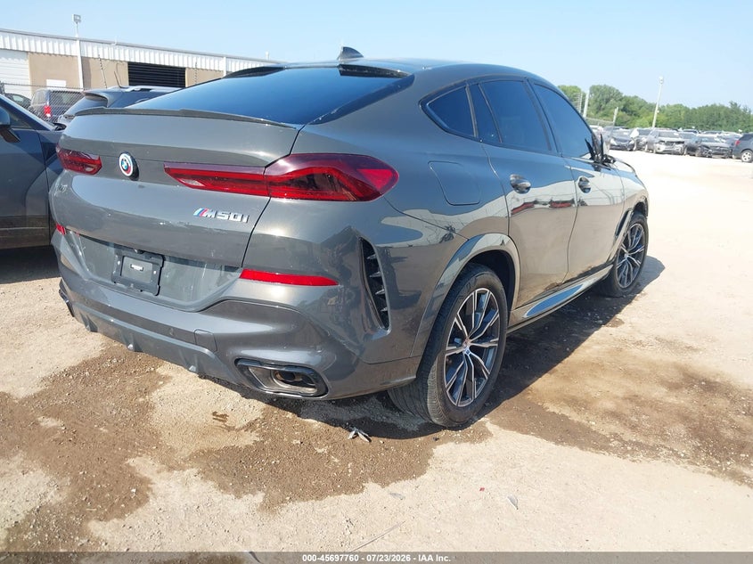 Vin: 5uxcy8c08p9n58067, lot: 46196388, bmw x6 m50i 20234