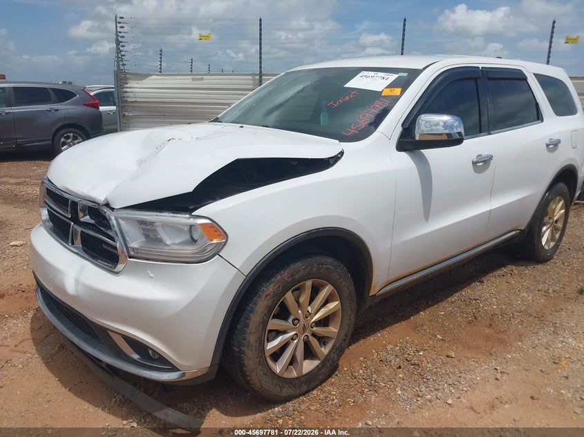 Vin: 1c4rdjag2kc739000, lot: 46196409, dodge durango sxt awd 20192