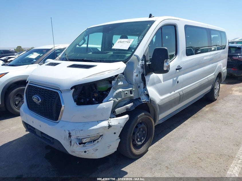 Vin: 1fbax2y80ska88565, lot: 46196423, ford transit-350 passenger van xlt 20252