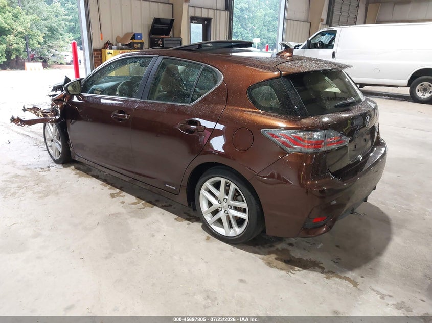Vin: jthkd5bh4h2297558, lot: 46196433, lexus ct 200h 20173