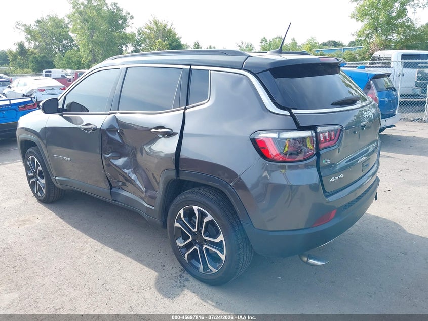 Vin: 3c4njdcnxpt566049, lot: 46196444, jeep compass limited 4x4 20233