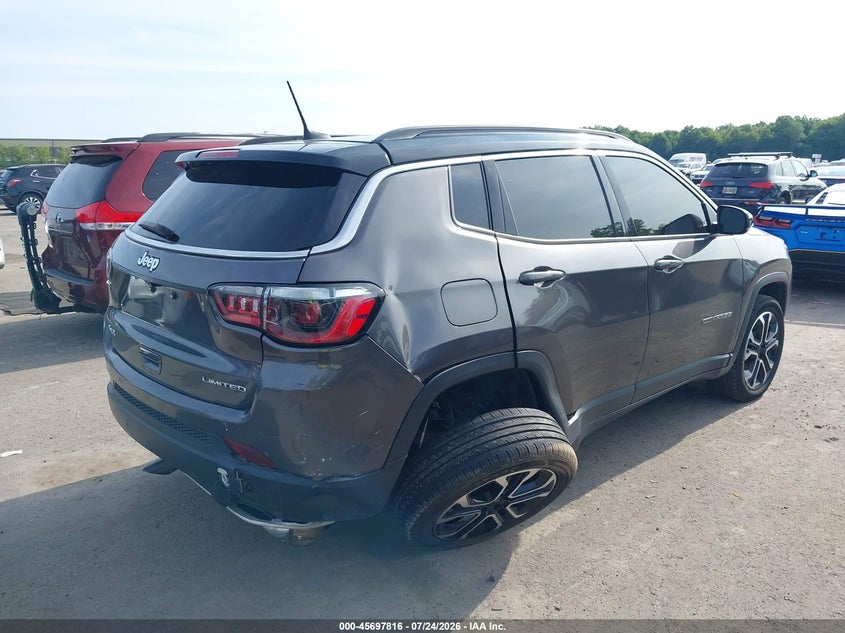 Vin: 3c4njdcnxpt566049, lot: 46196444, jeep compass limited 4x4 20234