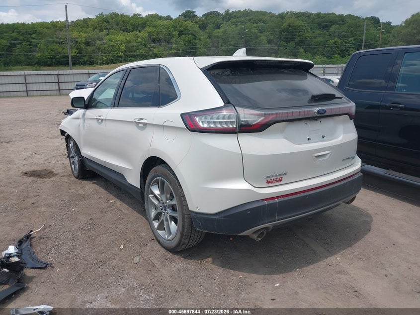 Vin: 2fmpk4k85fbb40762, lot: 46196473, ford edge titanium 20153