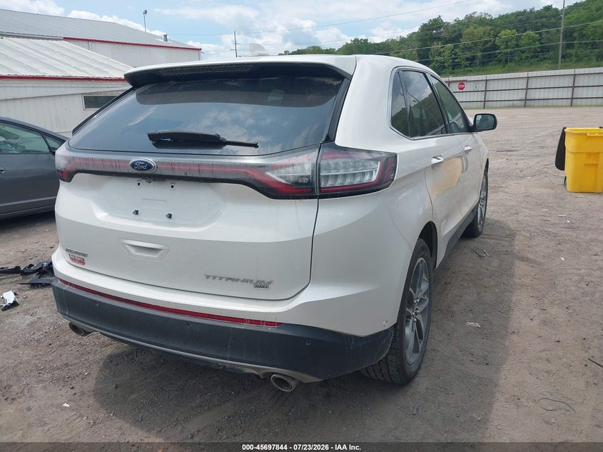 Vin: 2fmpk4k85fbb40762, lot: 46196473, ford edge titanium 20154