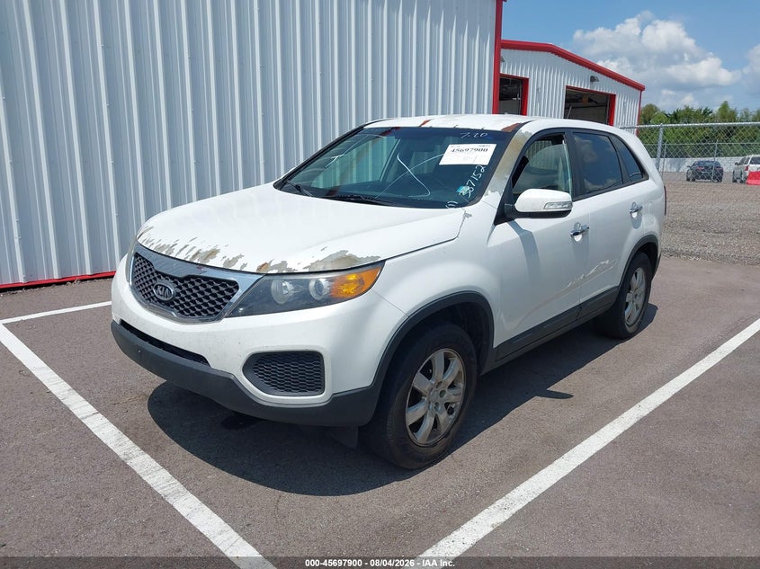 Vin: 5xykt3a12dg378152, lot: 46196528, kia sorento lx 20132