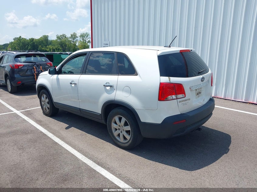 Vin: 5xykt3a12dg378152, lot: 46196528, kia sorento lx 20133