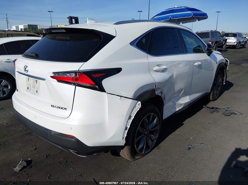 Vin: jtjyarbz3f2017837, lot: 46196615, lexus nx 200t f sport 20154