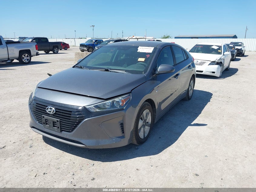 Vin: kmhc65lc7hu025136, lot: 46196639, hyundai ioniq hybrid blue 20172