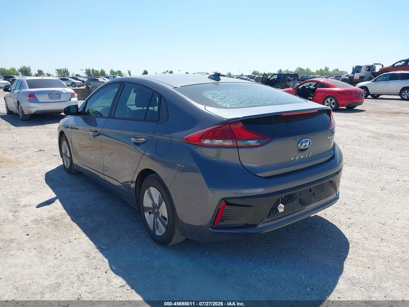 Vin: kmhc65lc7hu025136, lot: 46196639, hyundai ioniq hybrid blue 20173