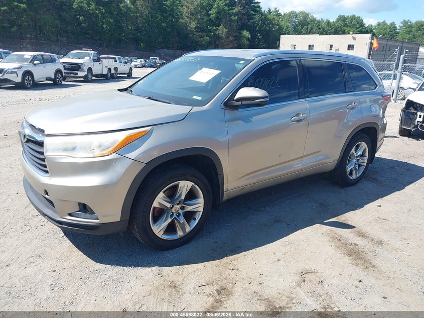 Vin: 5tddkrfh5es040043, lot: 46196650, toyota highlander limited v6 20142