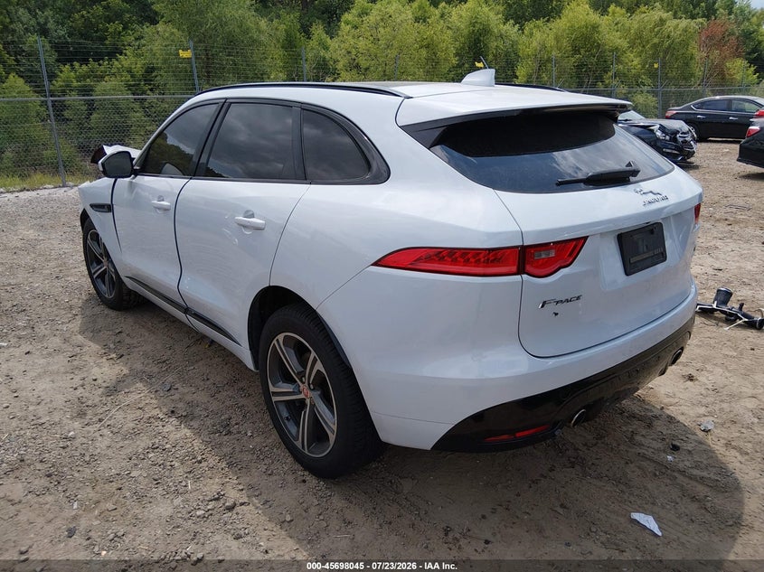 Vin: sadcm2fvxja246442, lot: 46196673, jaguar f-pace s 20183