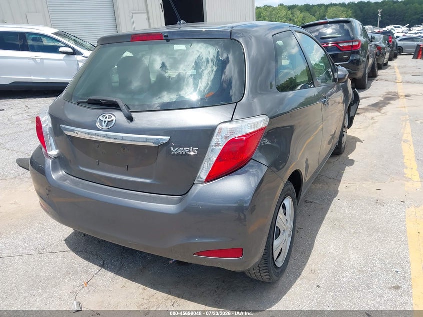 Vin: jtdjtud33dd573030, lot: 46196676, toyota yaris l 20134