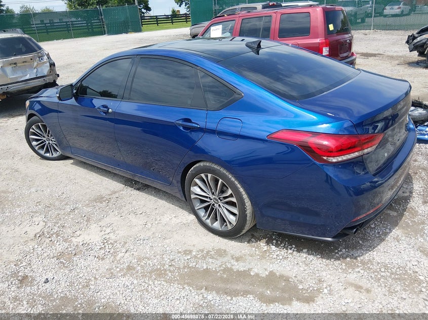 Vin: kmhgn4je8fu036596, lot: 46196703, hyundai genesis 3.8 technology 20153