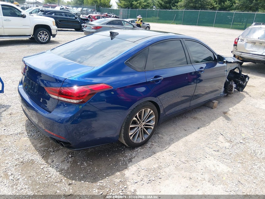 Vin: kmhgn4je8fu036596, lot: 46196703, hyundai genesis 3.8 technology 20154