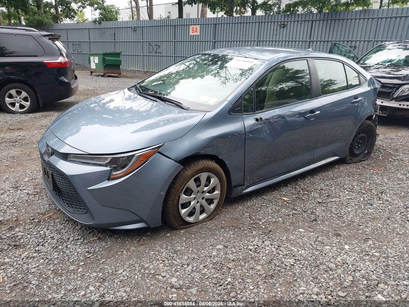 2022 Toyota Corolla, Left Rear, IAAI, VIN JTDEPMAE5N3026991 — photo 2