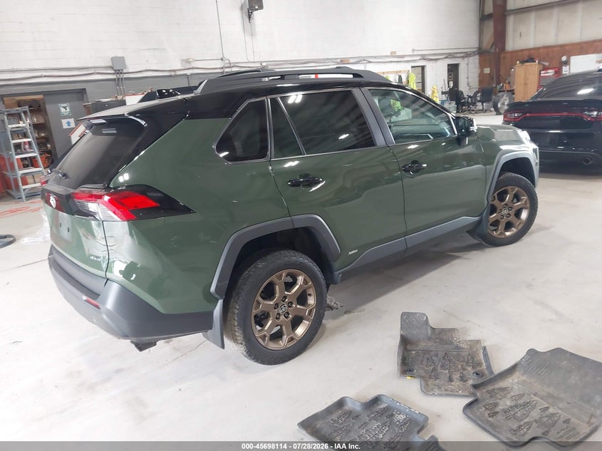 Vin: 2t3uwrfv3sw253092, lot: 46196742, toyota rav4 hybrid woodland edition 20254