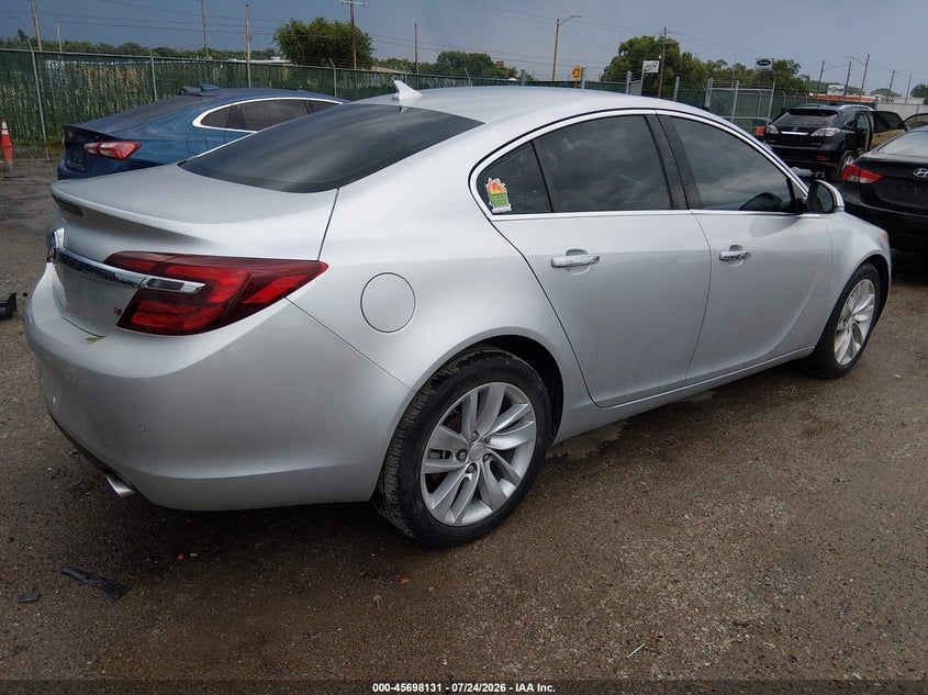 Vin: 2g4gn5ex9e9269724, lot: 46196758, buick regal turbo/e-assist premium i 20144