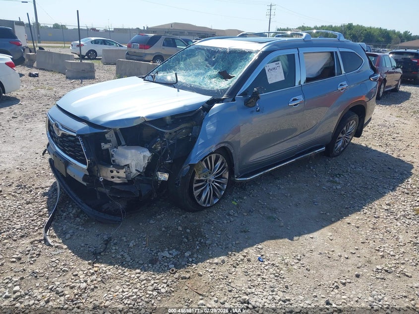 Vin: 5tdfzrbh4ls005128, lot: 46196805, toyota highlander platinum 20202